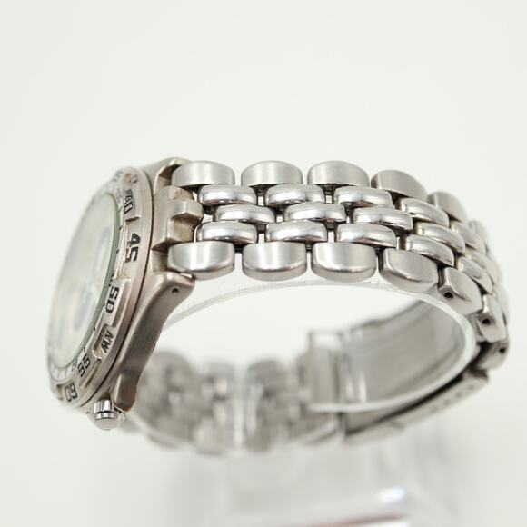 Fossil Blue Panda 40mm Watch 24 Hour Calendar Steel Bracelet BQ8775 New Battery - Picture 11 of 12